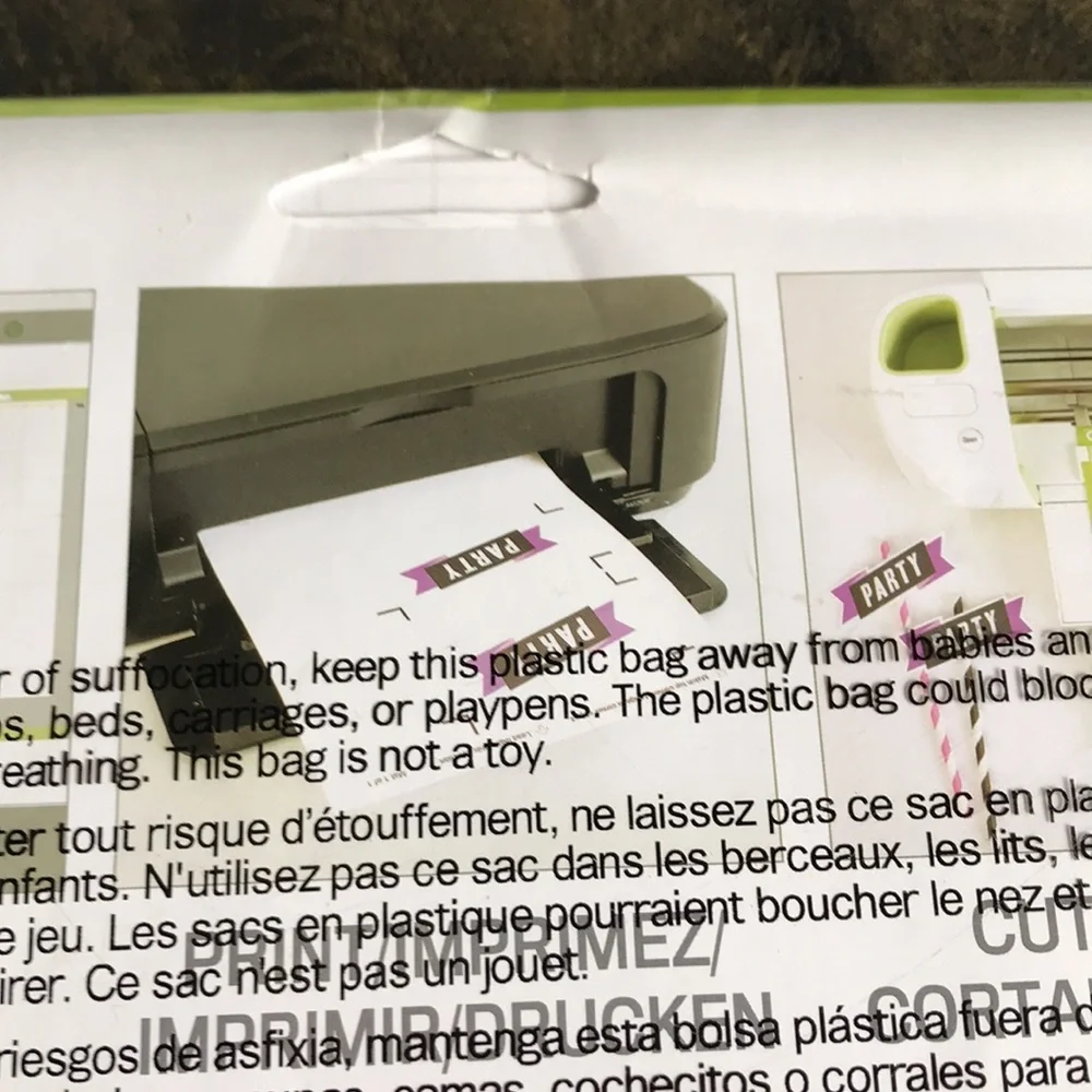 NWT Cricut Explore printable sticker paper 12 sheets custom stickers 8.5 X 11